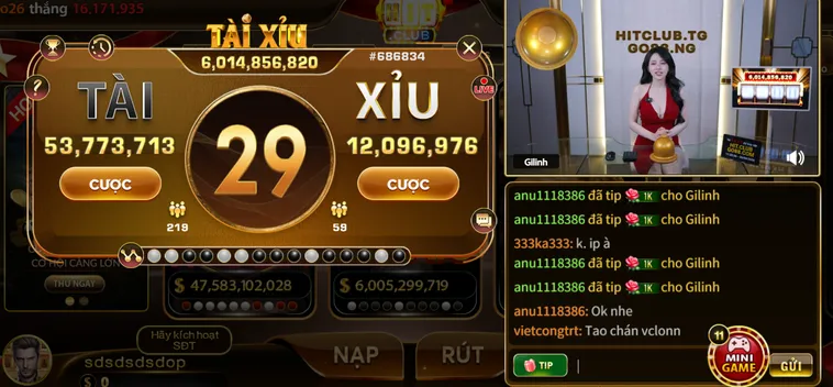 Tài Xỉu Livestream Tại HitClub Đẳng Cấp Sòng Bài Trực Tuyến Minh Bạch Nhất