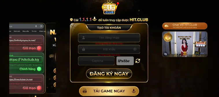 Đăng ký Hitclub chỉ với 3 bước đơn giản.